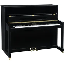 Session Original Frankfurt 122 Klavier Schwarz Hochglanz mit Silent System - Klavier