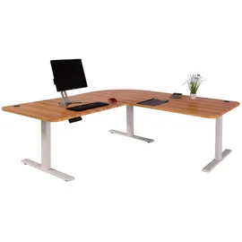MCW Eckschreibtisch D40 Eiche-Nachbildung / Weiß