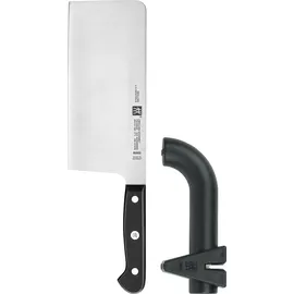 Zwilling Gourmet Messerset 2-tlg. Chinesisches Hackmesser  mit Schärfer