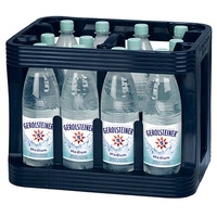 12 x Gerolsteiner Medium 1 Liter Mineralwasser PET-Flasche Originalkiste MEHRWEG