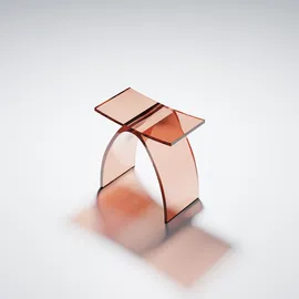 Steinberg Serie 432 Hocker aus Polyresin 415x225x420mm apricot