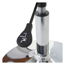 Mendler 2er-Set Drehstuhl Malmö T501, Stuhl Küchenstuhl, höhenverstellbar, Kunstleder ~ weiß, Chromfuß