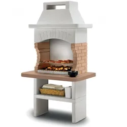 Palazzetti Gran Canaria - Grillkamin aus Beton - Grillrost 68x40 cm