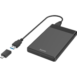 Hama USB-Festplattengehäuse (2.5"), Festplattengehäuse, Schwarz