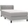vidaXL Boxspringbett 100 x 200 cm Hellgrau