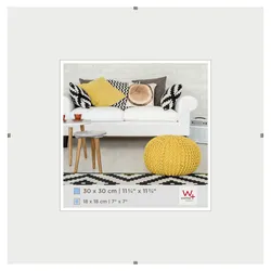 walther + design Rahmenlose Bildh. 30x30 cm Klarglas