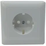 Gira System 55 SCHUKO-Steckdose mit Vollplatte, reinweiß