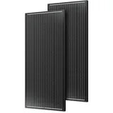 WERCHTAY Solarpanel 200 Watt, 2 x 100wN-Type Monocrystalline Solar Panel, 18BB Gitterlinien Technologie, 24.3% Umwandlungsrate PV Modul für Balkonkraftwerk, Wohnmobil, Gartenhäuse, Off-Grid (2*100w)