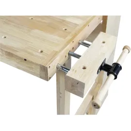 Holzmann Maschinen Hobelbank Holz 123 x 120 x 24-84 cm braun