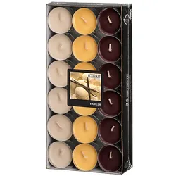 Papstar Duftteelichter, Vanilla, Ø 38 mm · 17 mm, "Flavour", 8 x 36 Stück