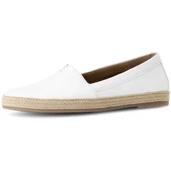 Gabor Slipper, Schlupfschuh, Bequemschuh, Flats mit jutebezogenem Plateau Gabor weiß 40