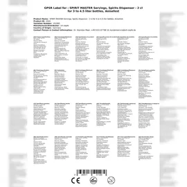 ich-zapfe SPIRIT MASTER Portionierer - 2 cl für 3 bis 4,5 Liter Flaschen Anisfest