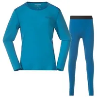 Bergans Allround Merino Baselayer Set Kids/Junior aqua lagoon/dark aqua