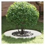vidaXL Beetumrandung für flache Baumringe 5 Stk Ø40/70 cm Weiß