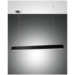 Fabas Luce Next Pendelleuchte LED 215W+235W Metall- und Polycarbonatstruktur Schwarz