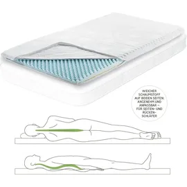 nah-vital Matratzentopper 90 x 200 cm 4in1 wendbar