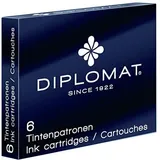 Diplomat Tintenpatronen, Schwarz, 6 Stück