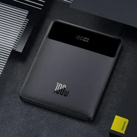 Baseus Blade 20000 mAh 100 W, 74 Wh), Powerbank, 20.000mAh, 2x USB + 2x USB-C, 100W, schwarz