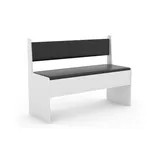 VCM Truhenbank Esal Weiß 110 x 42 x 80 cm