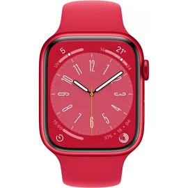 Apple Watch Series 8 GPS 41 mm Aluminiumgehäuse product(red), Sportarmband (product)red