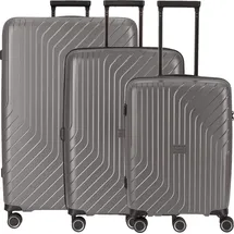 somko Wave Koffer-Set 3-tlg. anthrazit/schwarz