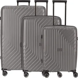somko Wave Koffer-Set 3-tlg. anthrazit/schwarz