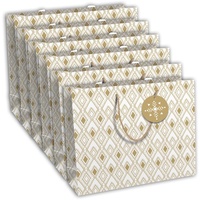 Clairefontaine 6x Tanit, Kraft braun Geschenktasche 37x11,8x27,5cm Weiß 32451-6C