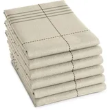 DDDDD Geschirrtuch Morvan, (Set, 6-tlg) beige
