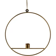 AM Design Kerzenhalter Weihnachtsdeko 27 cm goldfarben