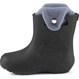 Ladeheid Eva Kinder Jungen Mädchen Gummistiefel Regenschuhe gefüttert Regenstiefel Gummischuhe LA-CA-04 (Carbone/Grau, 28/29 Eu) - 28/29