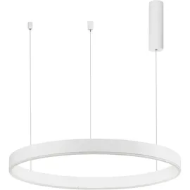 Nova Luce Motif 1-flg. Ø 80 cm rund weiß