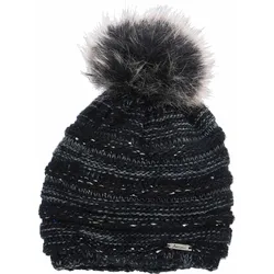 Antonio Strick Mütze Beanie mit Bommel  schwarz