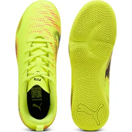 Puma Future 8 Play It Jr IN Kinder black/white/sun struck 38,5