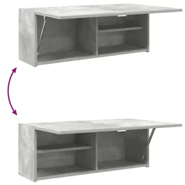 vidaXL Betongrau 80x25x30 cm Holzwerkstoff