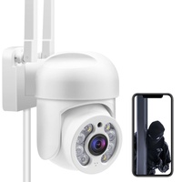 Aottom Überwachungskamera Aussen IP Kamera 2MP WLAN PTZ Kamera Outdoor, Sicherheitskamera mit Bewegungserkennung, 40m Nachtsicht, 2-Wege-Audio, IP66 Wasserdicht, YILOT App (MAX.128GB SD Karte)