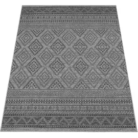 Paco Home Vermont 184 Webbteppich 300 x 400 cm anthrazit