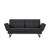 Jette Home Sofa 2-sitzig Jette Wings ¦ schwarz ¦ Maße (cm): B: 216 H: 111 T: 138