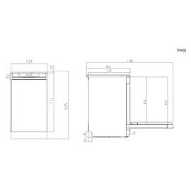 Gorenje GS520E15W Geschirrspüler (freistehend, 450 mm breit, Weiß)