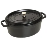 Staub Cocotte 41 cm oval schwarz