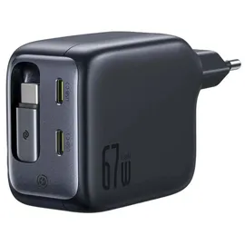 Baseus EnerCore CJ11 Charger Retractable 3C 67W EU Black