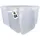 FixedByU Eimer mit Deckel 10,8 L Transparent