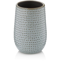 Becher Dots Keramik graubraun 11,5cm 8,0cmØ