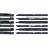 Schneider Pictus Fineliner (Strichstärke 0,05 mm, dokumentenechte Pigmentliner, metallgefasste