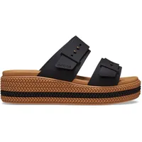 Crocs Damen Brooklyn Woven Buckle Sandal, Schwarz, 41/42 EU