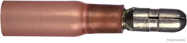 HERTH&BUSS Schrumpfverbinder Rundstecker in Rot | Ã ̃ 4mm | Spannung 0,5-1,5mmÂ2 | Ideal für Elektronik