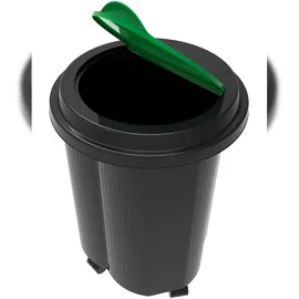 Exacompta Tri Bin EcoBlack 50 l Schwarz
