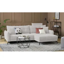bobb Eckcouch Webstoff 2-Sitzer Grau