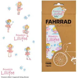 Lillifee Fahrradaufkleber für Kinder von Farbviereck EINHEITSGRÖSSE