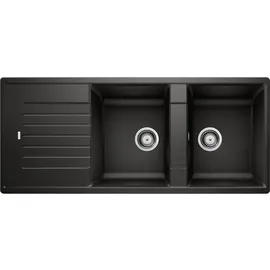 Blanco Zia 8 S schwarz Einbauspüle Handbetätigung 1160 x 500 mm
