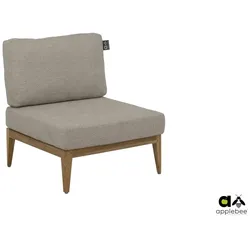 Apple Bee Lisa Lounge Mittel Element Teak/Olefin - Braun